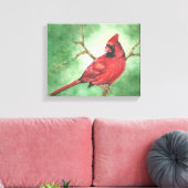 Impression de toile cardinale rouge mâle (Insitu(Salon))