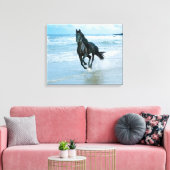 Impression de toile Cheval Noir (Insitu(Salon))