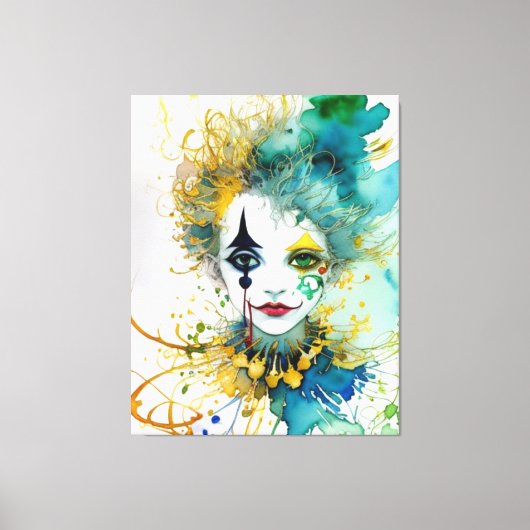 Impression de toile clown (Recto)