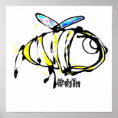 Impression de toile Conception d'abeilles (Devant)