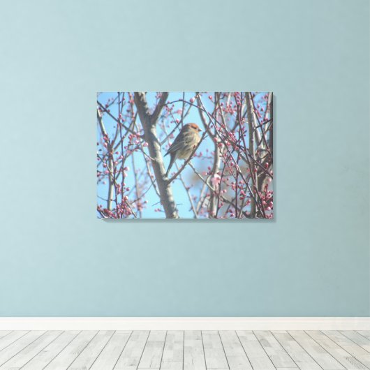 Impression de toile - Contemplation du ressort (Insitu (Plancher de Bois))