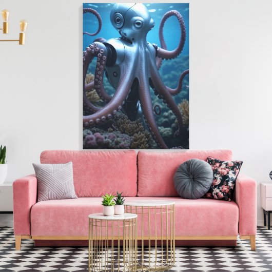 Impression de toile Cyber Octopus (Insitu(Salon))
