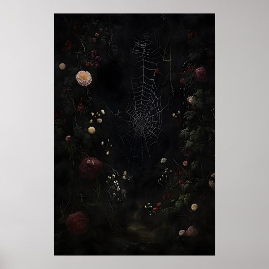 Impression de toile d'araignée florale d'Academia  (Devant)