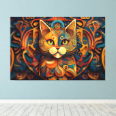 Impression de toile d'art Abstrait (Insitu (Plancher de Bois))