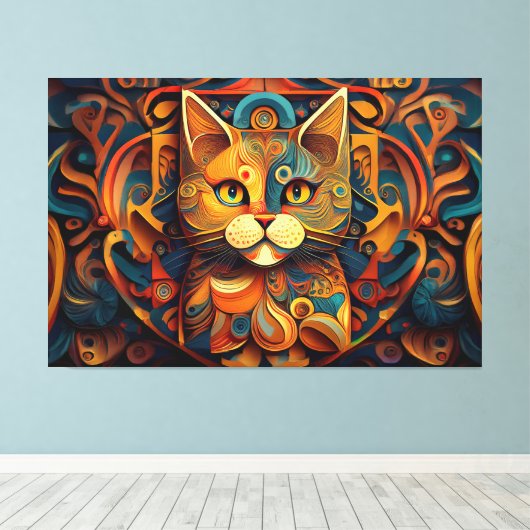 Impression de toile d'art Abstrait (Insitu (Plancher de Bois))