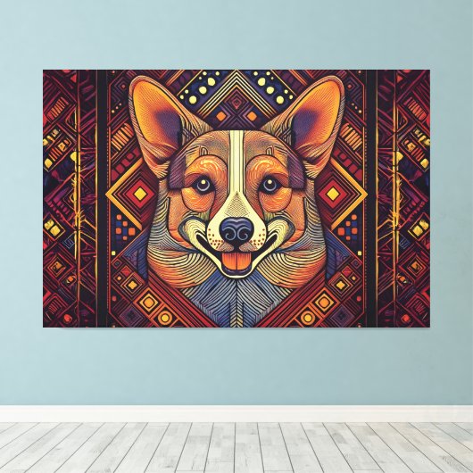 Impression de toile d'art Abstrait (Insitu (Plancher de Bois))