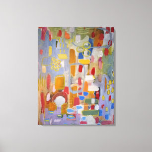 Impression de toile d'art Abstrait multicolore