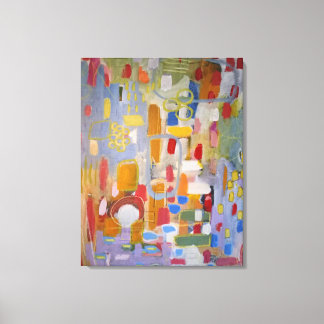 Impression de toile d'art Abstrait multicolore