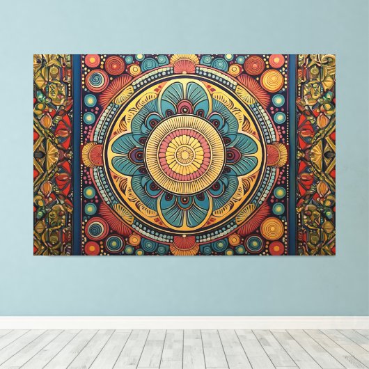 Impression de toile d'art coloré (Insitu (Plancher de Bois))