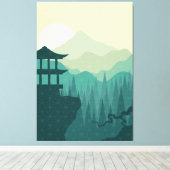 Impression de toile d'art de style japonais (Insitu (Plancher de Bois))