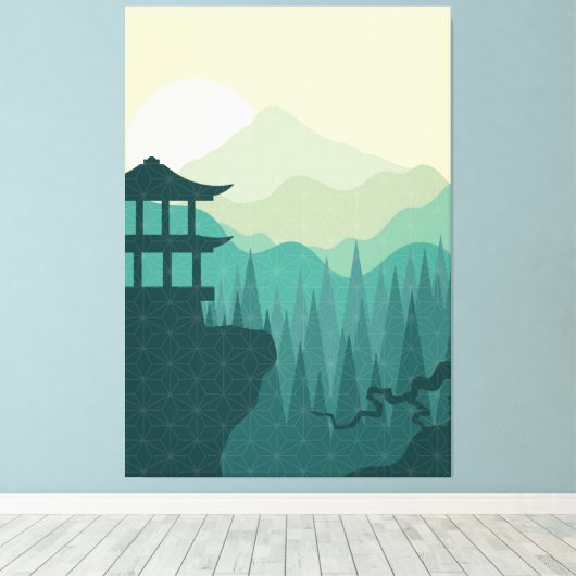 Impression de toile d'art de style japonais (Insitu (Plancher de Bois))