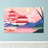 Impression de toile d'art de style japonais (Insitu (Plancher de Bois))