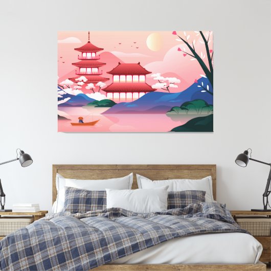 Impression de toile d'art de style japonais (Insitu(Chambre))