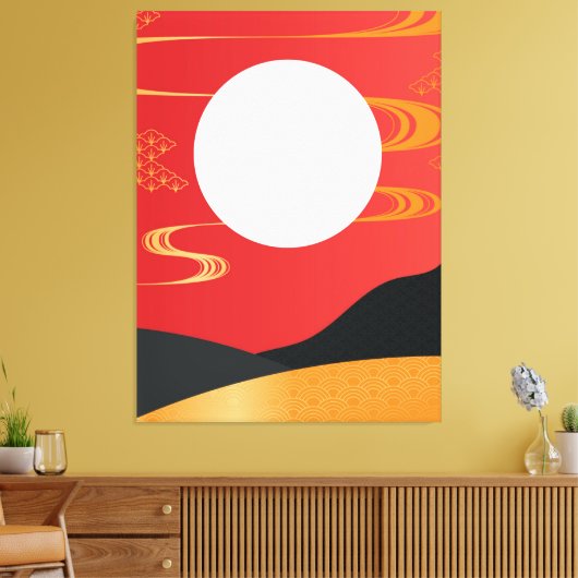 Impression de toile d'art de style japonais (Insitu(Salon))