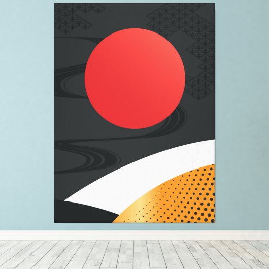 Impression de toile d'art de style japonais (Insitu (Plancher de Bois))