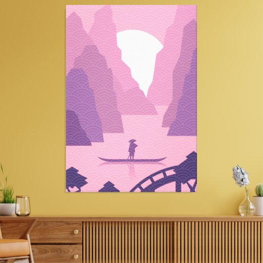 Impression de toile d'art de style japonais (Insitu(Salon))