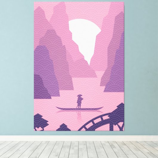 Impression de toile d'art de style japonais (Insitu (Plancher de Bois))