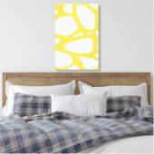 Impression de toile d'art jaune et blanc (Insitu(Chambre))