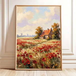 Impression de toile d'art mural de paysage holland