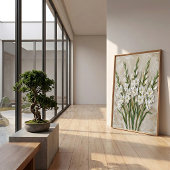 Impression de toile d'art mural moderne de Glaïeul