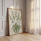 Impression de toile d'art mural moderne de Glaïeul