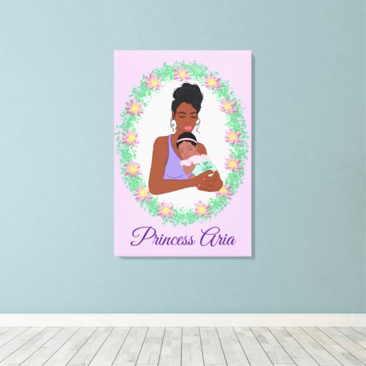 Impression de toile de baby shower (Insitu (Plancher de Bois))