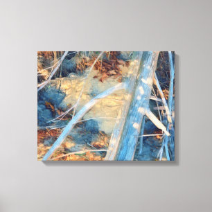 Impression de toile de bois d'oeuvre
