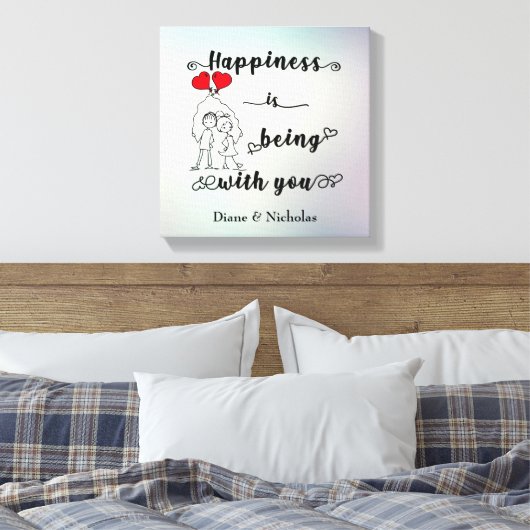 Impression de toile de bonheur (Insitu(Chambre))