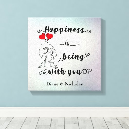 Impression de toile de bonheur (Insitu (Plancher de Bois))