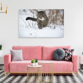 impression de toile de chat d'hiver (Insitu(Salon))