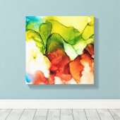 Impression de toile de coeur florissante (Insitu (Plancher de Bois))