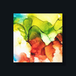 Impression de toile de coeur florissante<br><div class="desc">Impression photo de coeur de fleurs fraîches</div>