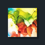 Impression de toile de coeur florissante<br><div class="desc">Impression photo de coeur de fleurs fraîches</div>