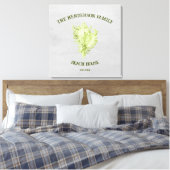Impression de toile de coquille conique verte (Insitu(Chambre))
