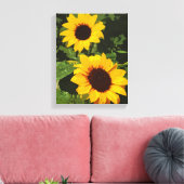 Impression de toile de design de tournesol jaune (Insitu(Salon))