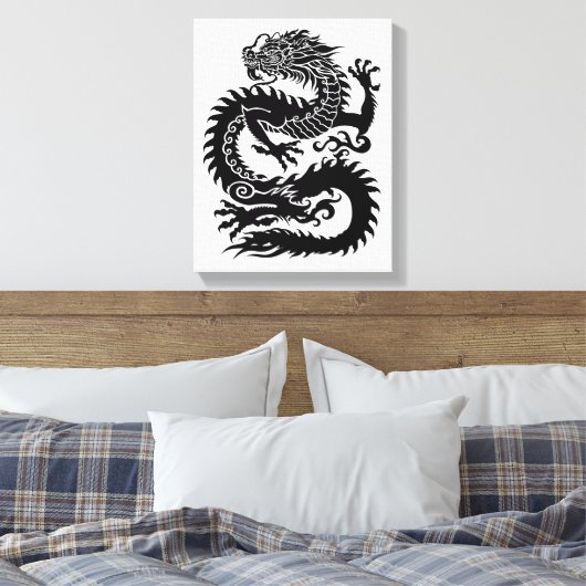 Impression de toile de dragon chinois traditionnel (Insitu(Chambre))