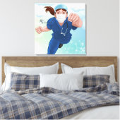 Impression de toile de la femme de vol (Insitu(Chambre))