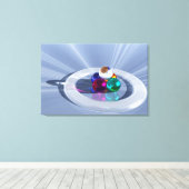 Impression de toile de lumière de pliage (Insitu (Plancher de Bois))