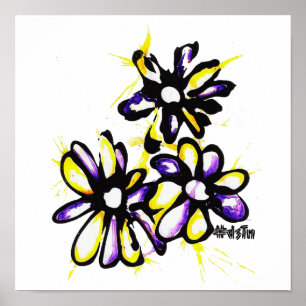 Impression de toile de marguerite