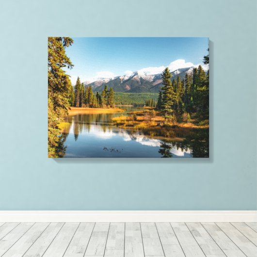 Impression de toile de montagnes rocheuses (Insitu (Plancher de Bois))