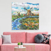 Impression de toile de paysage des Pays-Bas (Insitu(Salon))