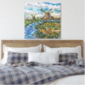 Impression de toile de paysage des Pays-Bas (Insitu(Chambre))