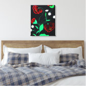 Impression de toile de poppies rouges vibrantes (Insitu(Chambre))