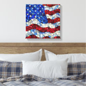 Impression de toile de verre à drapeau américain (Insitu(Chambre))
