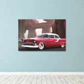 Impression de toile de voiture classique 1955 (Insitu (Plancher de Bois))