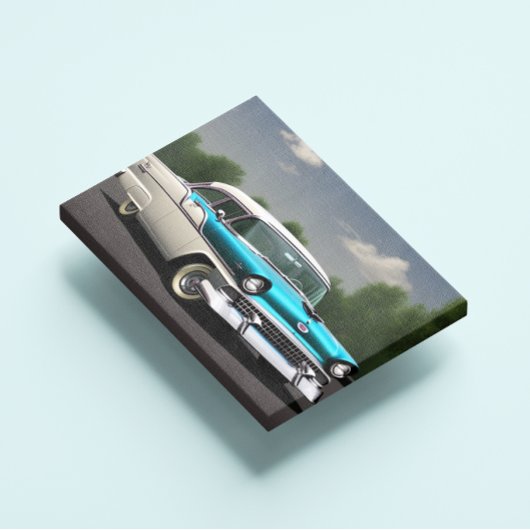 Impression de toile de voiture classique 1955