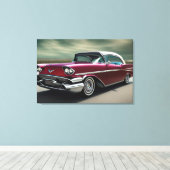 Impression de toile de voiture classique 1957 (Insitu (Plancher de Bois))
