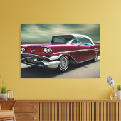 Impression de toile de voiture classique 1957 (Insitu(Salon))