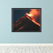 Impression de toile d'éruption volcanique (Insitu (Plancher de Bois))