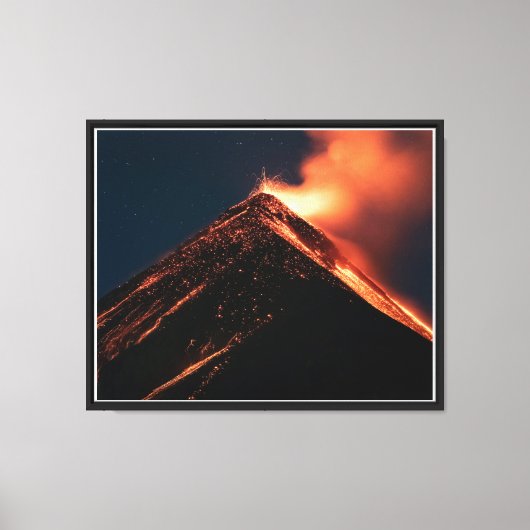Impression de toile d'éruption volcanique (Recto)